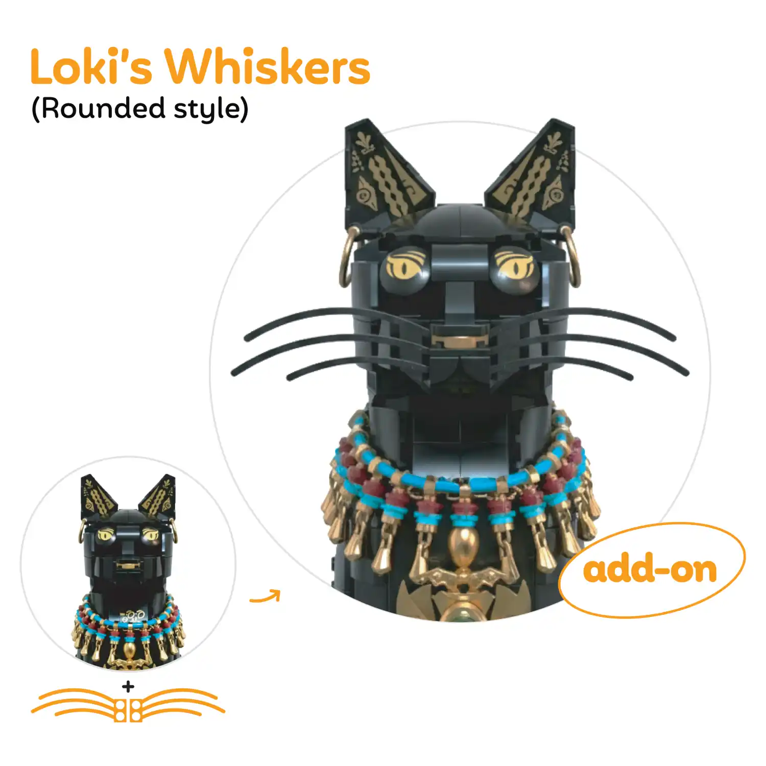 Loki's Whiskers for CUBIMANA® Egyptian Pharaoh Cat SC9926 - Image 6