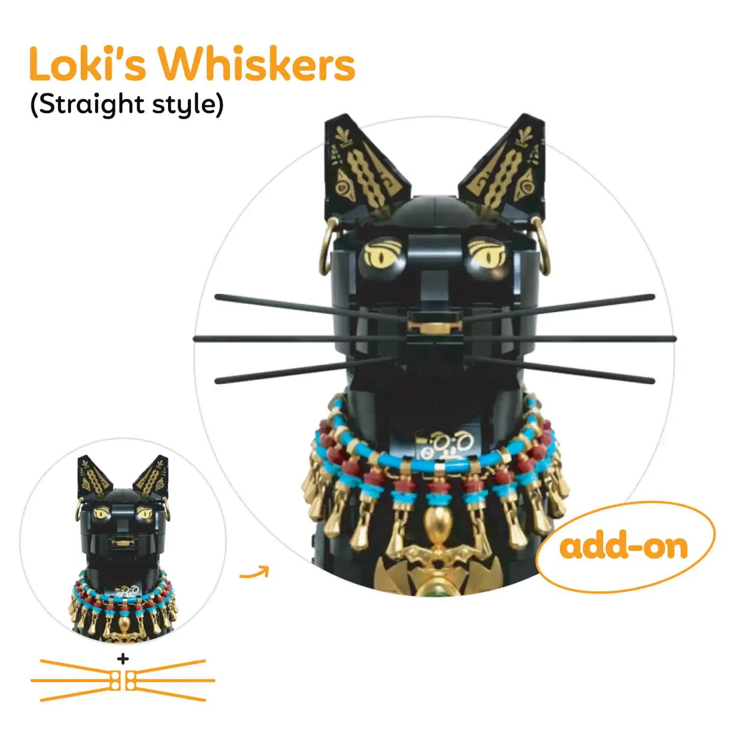 Loki's Whiskers for CUBIMANA® Egyptian Pharaoh Cat SC9926 - Image 5