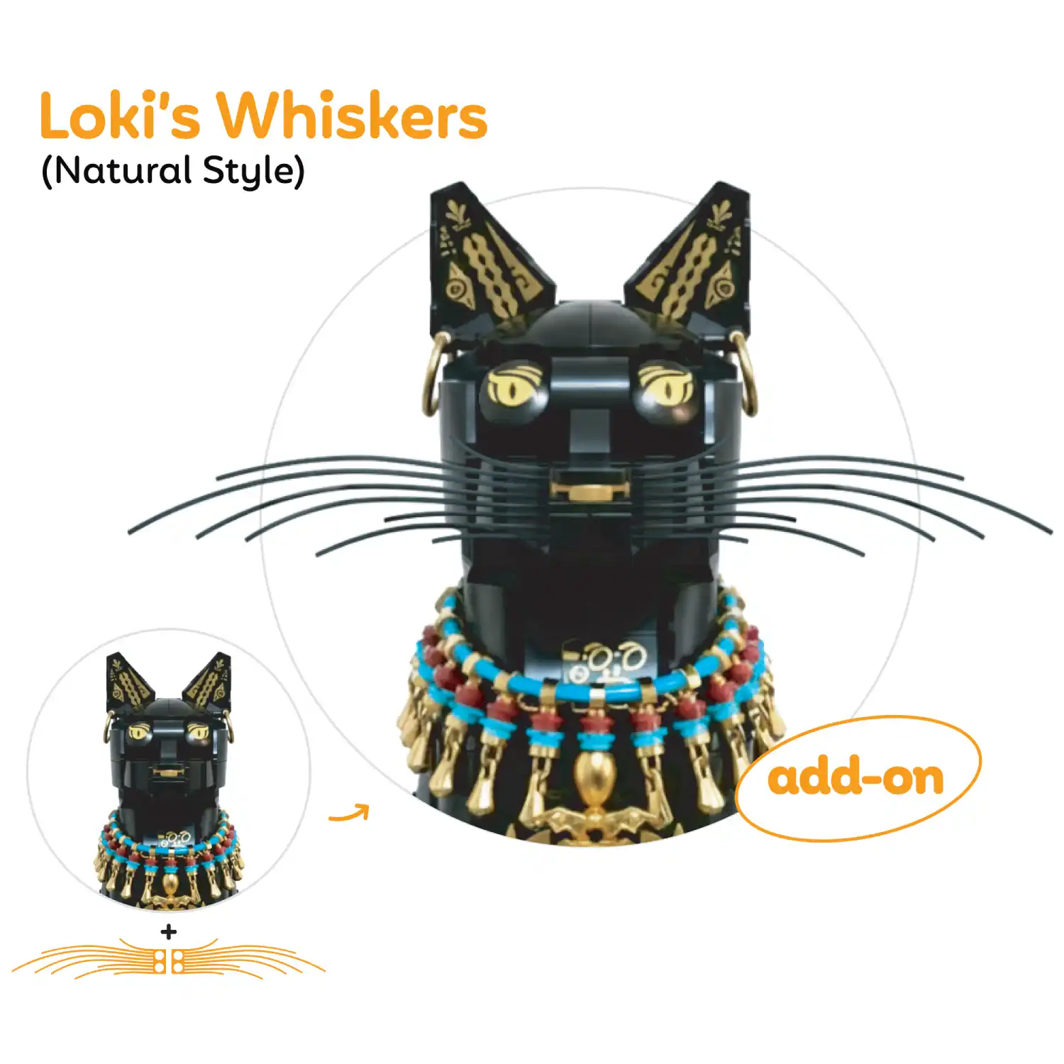 Loki's Whiskers for CUBIMANA® Egyptian Pharaoh Cat SC9926 - Image 7
